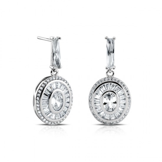 Donna Zircon Silver Earrings Donna Zircon Silver Earrings
