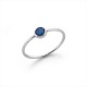 Blue Opal Mini Silver Ring Blue Opal Mini Silver Ring