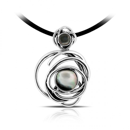 Infinity Mother Of Pearl Silver Pendant Infinity Mother Of Pearl Silver Pendant