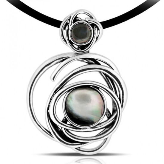 Infinity Mother Of Pearl Silver Pendant Infinity Mother Of Pearl Silver Pendant
